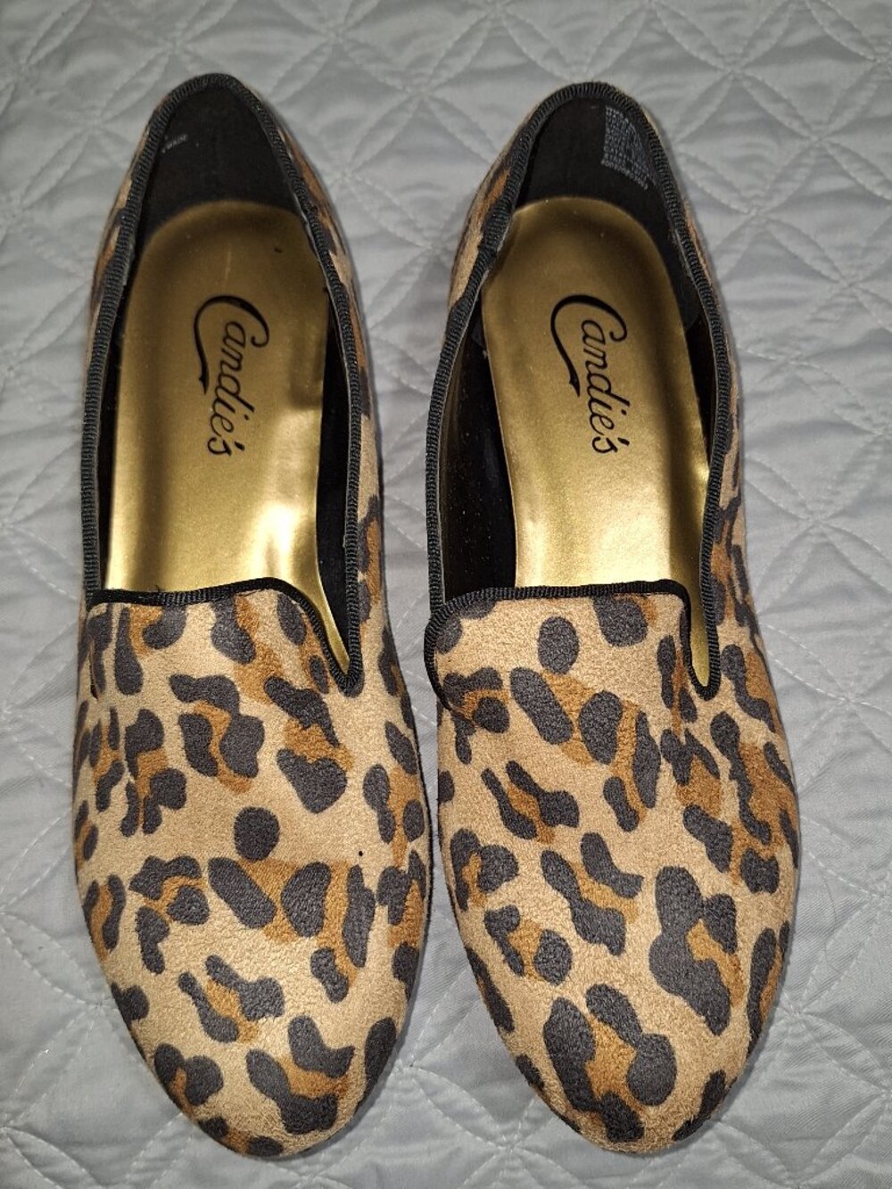 Candies Leopard Print Slip ons